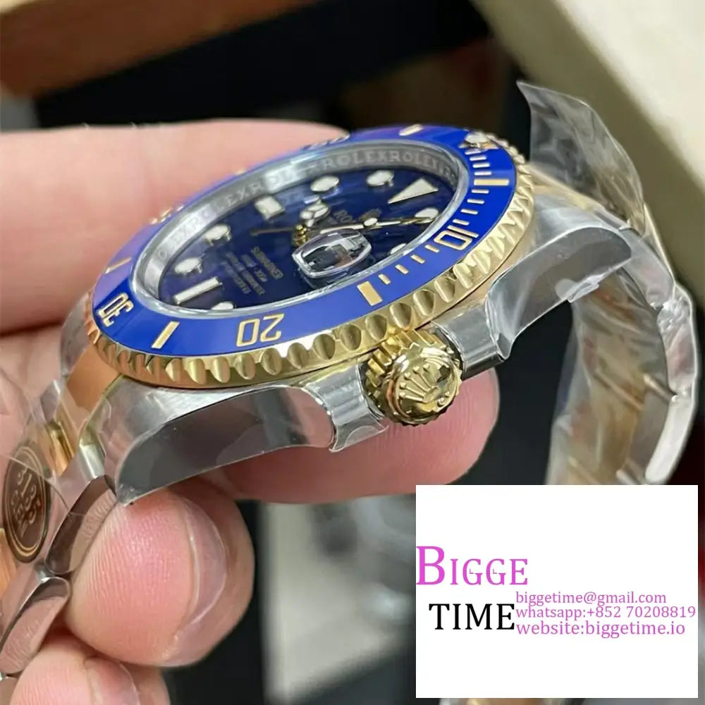 Submariner 40Mm 116613Lb 904L Ceramic Blue Dial Yg/Ss Bracelet Clean Factory Cf Vr3135 Rolex