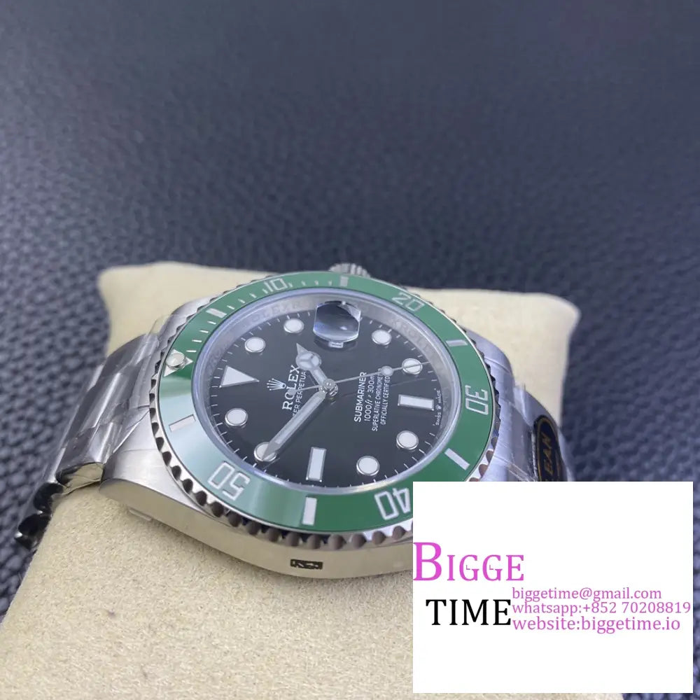 Submariner 41Mm 126610Lv 904L Green Ceramic Black Dial Ss Bracelet Clean Factory Cf Vr3235 Rolex