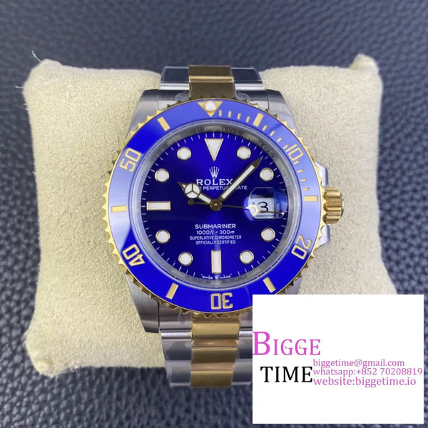 Submariner 41Mm 126613Lb 904L Ceramic Blue Dial Yg/Ss Bracelet Vsf Vs3235 Option1 Rolex