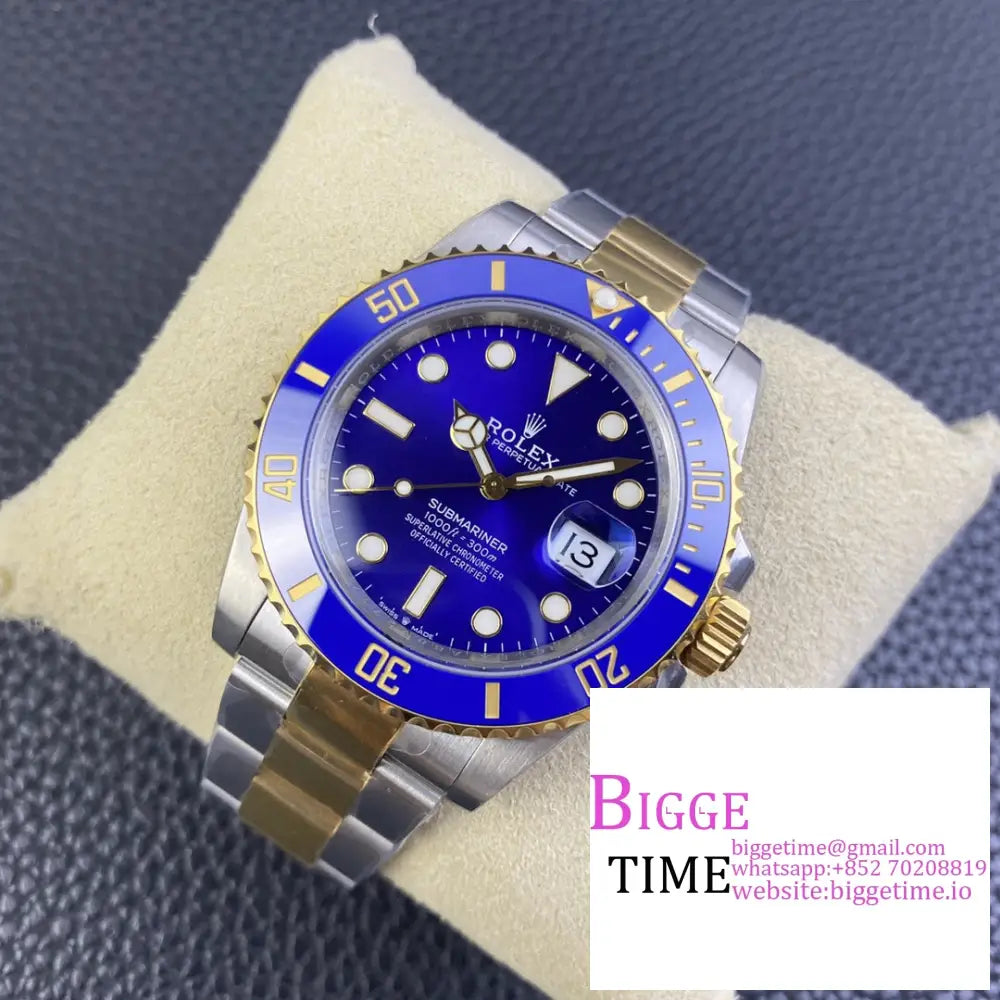 Submariner 41Mm 126613Lb 904L Ceramic Blue Dial Yg/Ss Bracelet Vsf Vs3235 Rolex