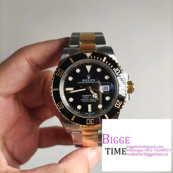 Submariner 41Mm 126613Ln 904L Ceramic Black Dial Yg/Ss Bracelet Vsf Vs3235 Option1 Rolex