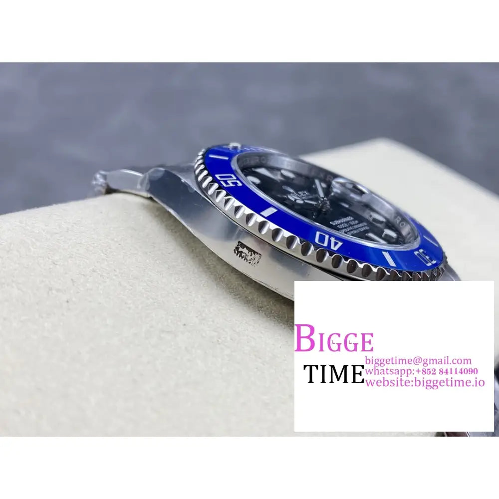 Submariner 41Mm 126610Lb 904L Blue Ceramic Black Dial Ss Bracelet Clean Factory Cf Vr3235 Rolex
