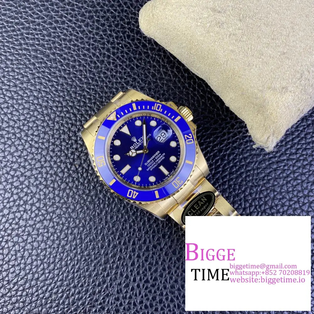 Submariner Cf 41Mm Yg 126618Lb 904L Ceramic Blue Dial Bracelet Clean Factory Vr3235 Rolex