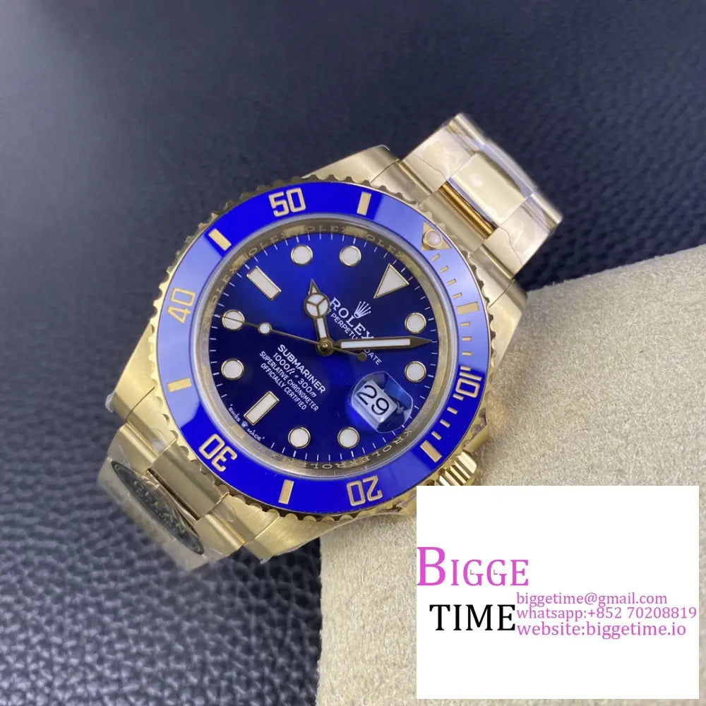 Submariner Cf 41Mm Yg 126618Lb 904L Ceramic Blue Dial Bracelet Clean Factory Vr3235 Rolex