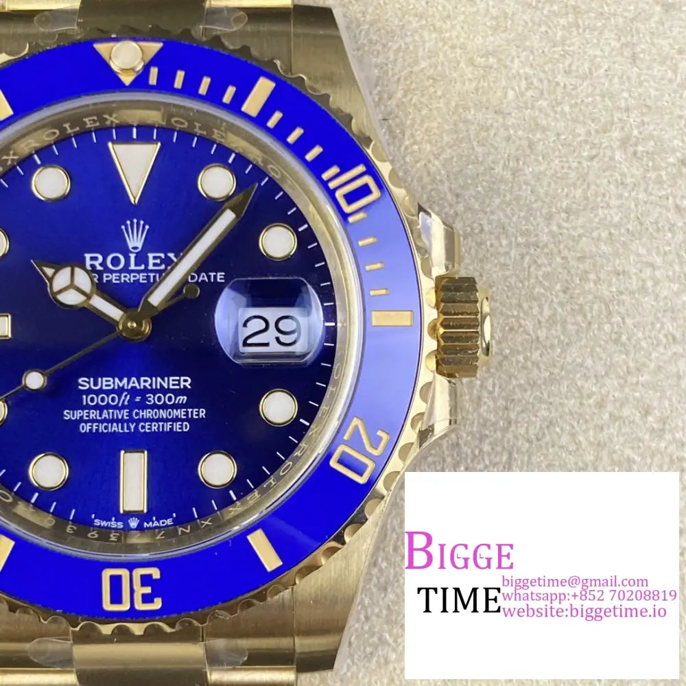 Submariner Cf 41Mm Yg 126618Lb 904L Ceramic Blue Dial Bracelet Clean Factory Vr3235 Rolex