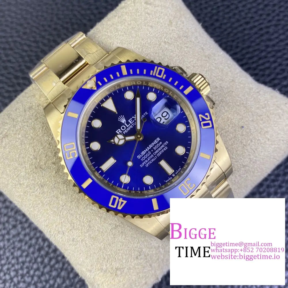 Submariner Cf 41Mm Yg 126618Lb 904L Ceramic Blue Dial Bracelet Clean Factory Vr3235 Rolex