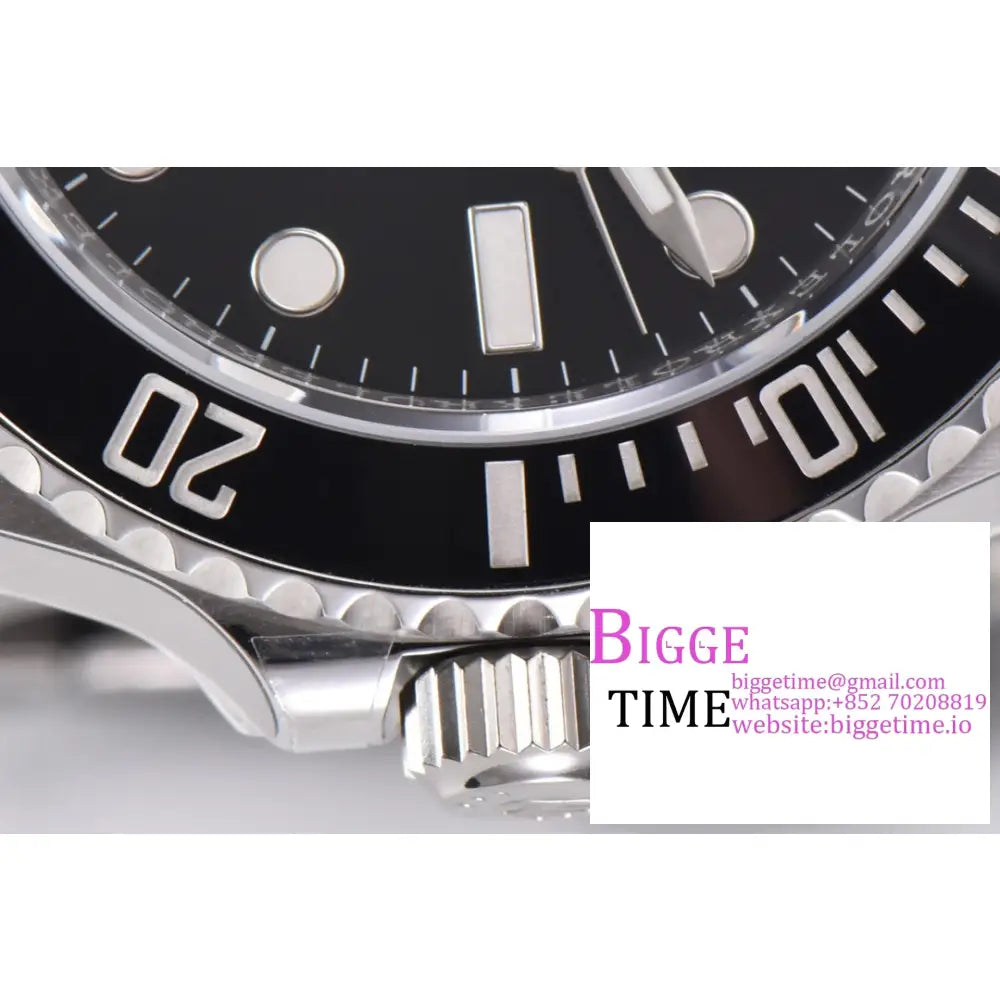 Submariner No Date 41Mm 124060 904L Ceramic Black Dial Ss Bracelet Clean Factory Cf Vr3230 Rolex