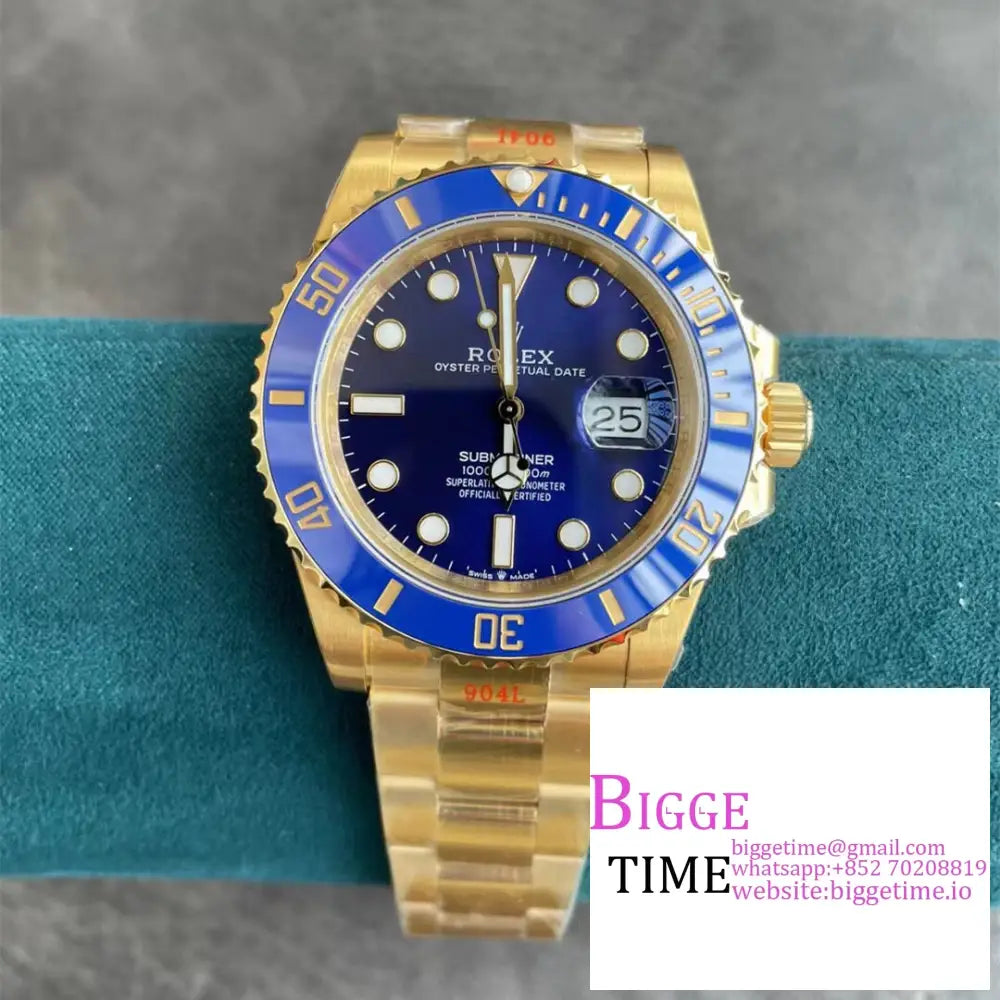 Submariner Yg 41Mm 126618Lb 904L Ceramic Blue Dial Bracelet Vsf Vs3235 Option1 Rolex