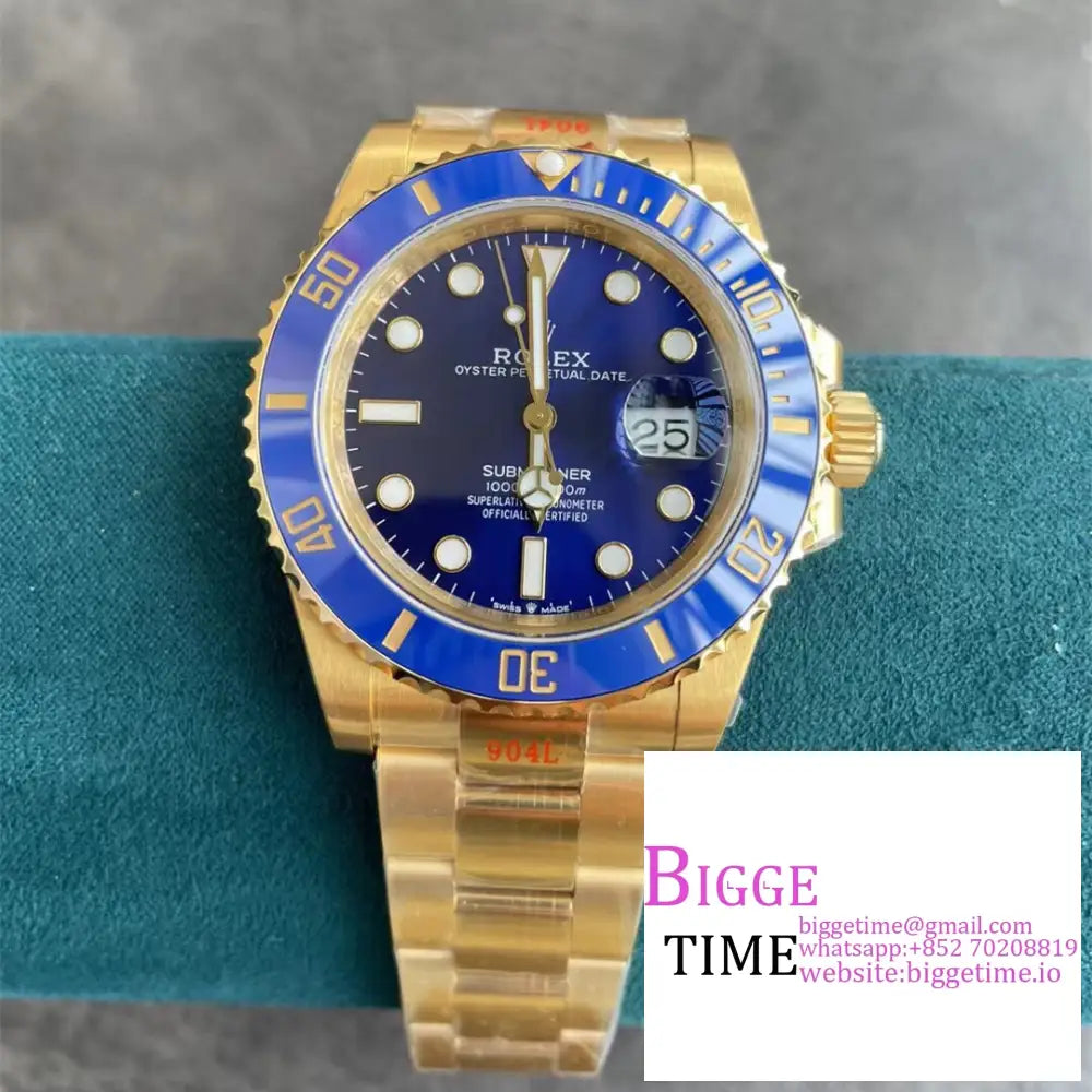 Submariner Yg 41Mm 126618Lb 904L Ceramic Blue Dial Bracelet Vsf Vs3235 Rolex