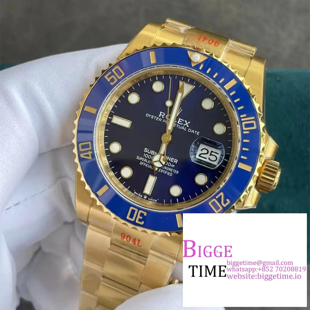 Submariner Yg 41Mm 126618Lb 904L Ceramic Blue Dial Bracelet Vsf Vs3235 Rolex