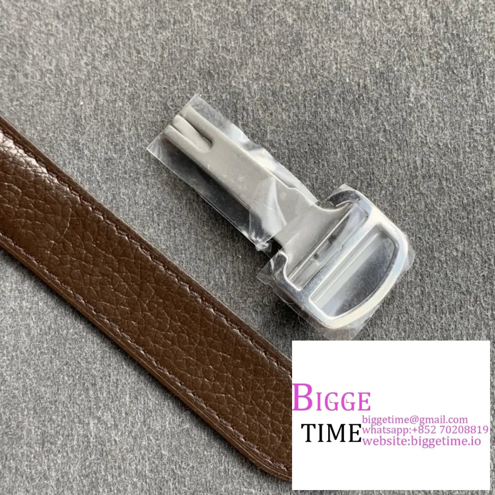 Tank 24Mm White Dial Brown Leather Strap K11F Swiss Quartz Cartier