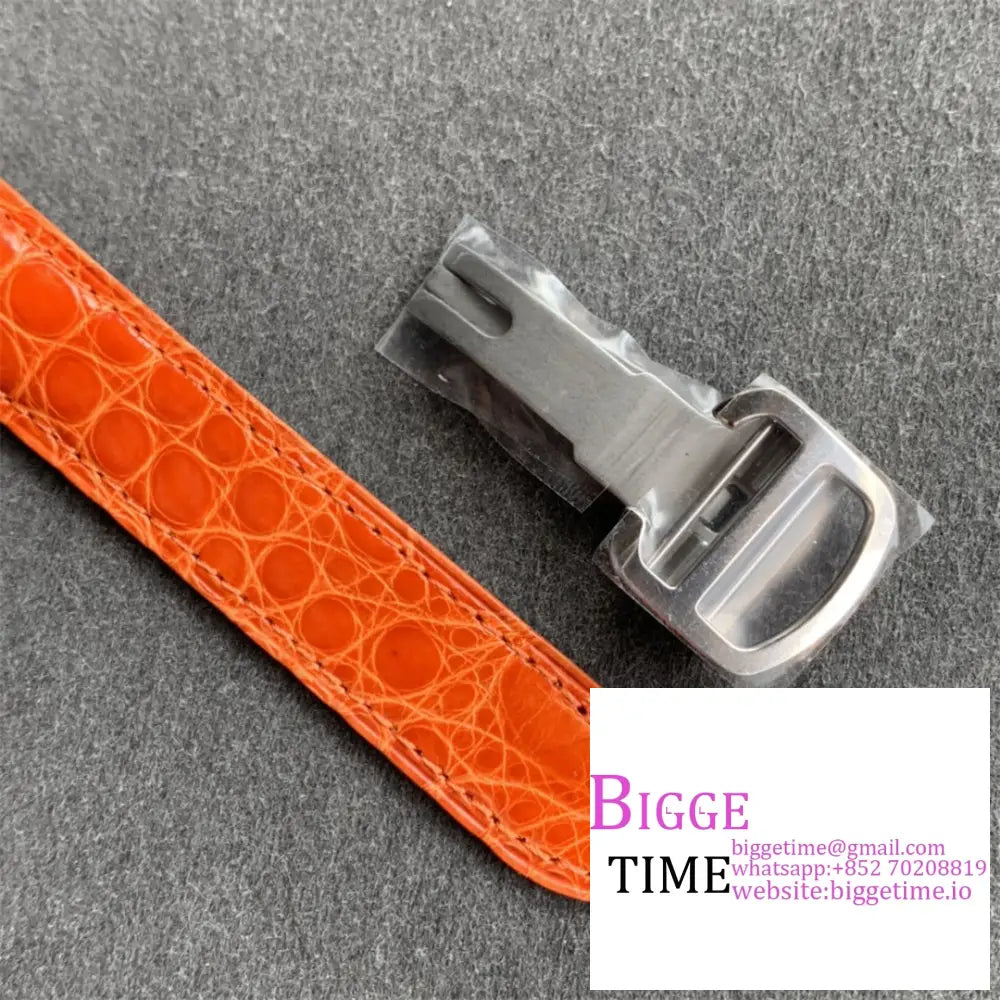 Tank Must Medium 25.5Mm Champagne Dial Orange Leather Strap K11F Swiss Quartz Cartier