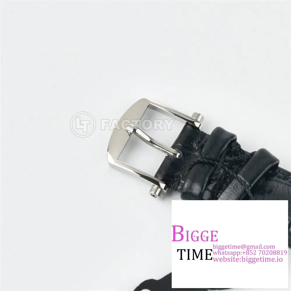 Tradition 40Mm Grey Dial Black Leather Strap Ltf Manual Breguet