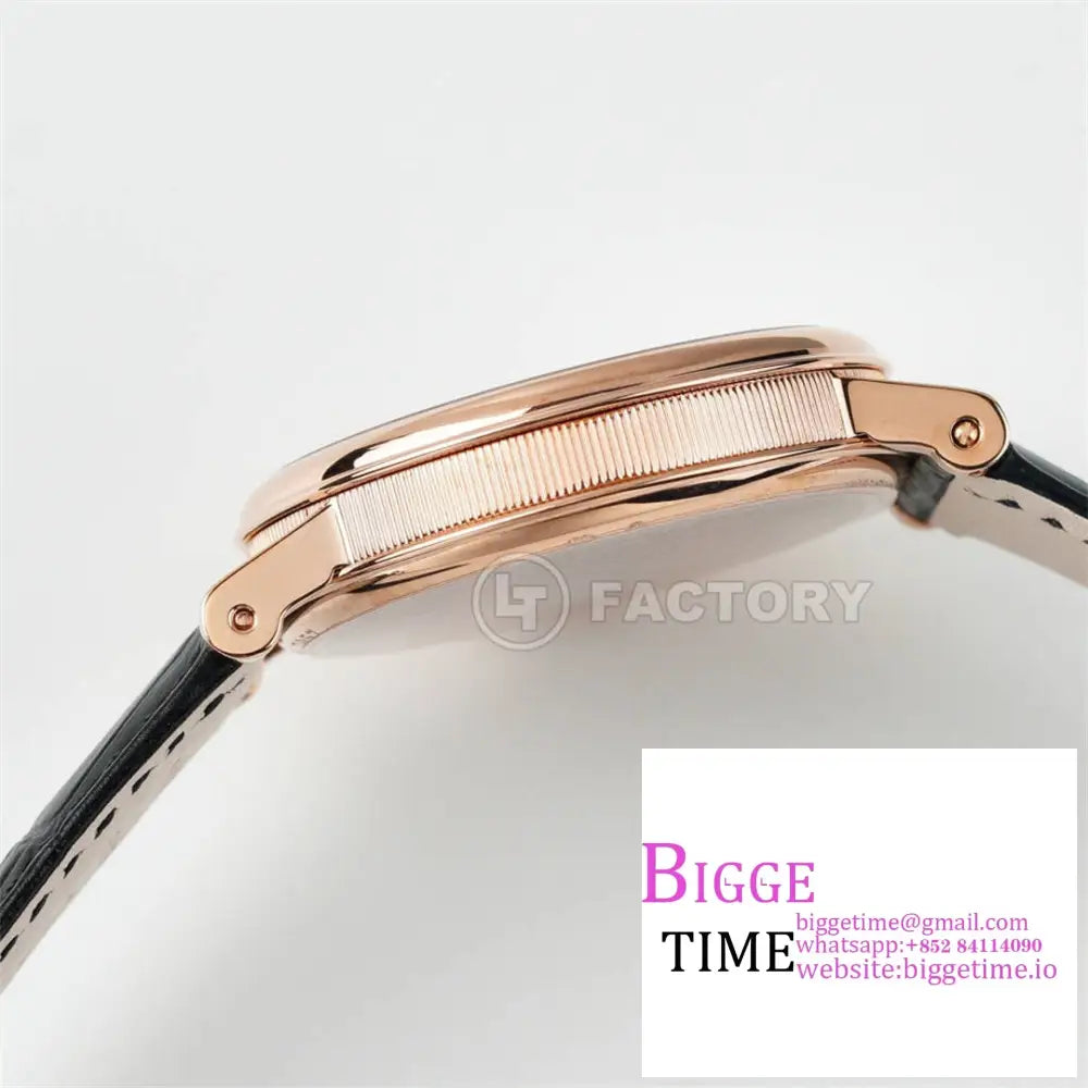 Tradition 40Mm Rg Dial Black Leather Strap Ltf Manual Breguet