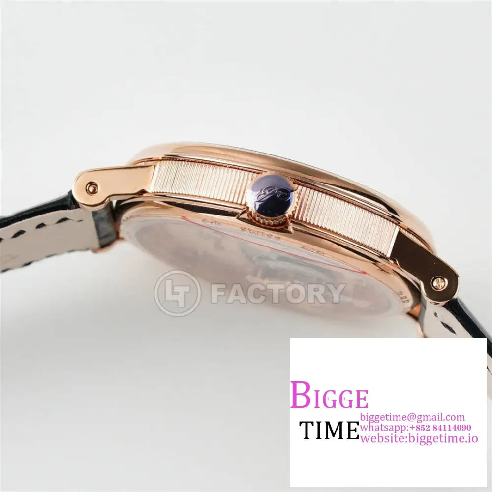 Tradition 40Mm Rg Grey Dial Black Leather Strap Ltf Manual Breguet