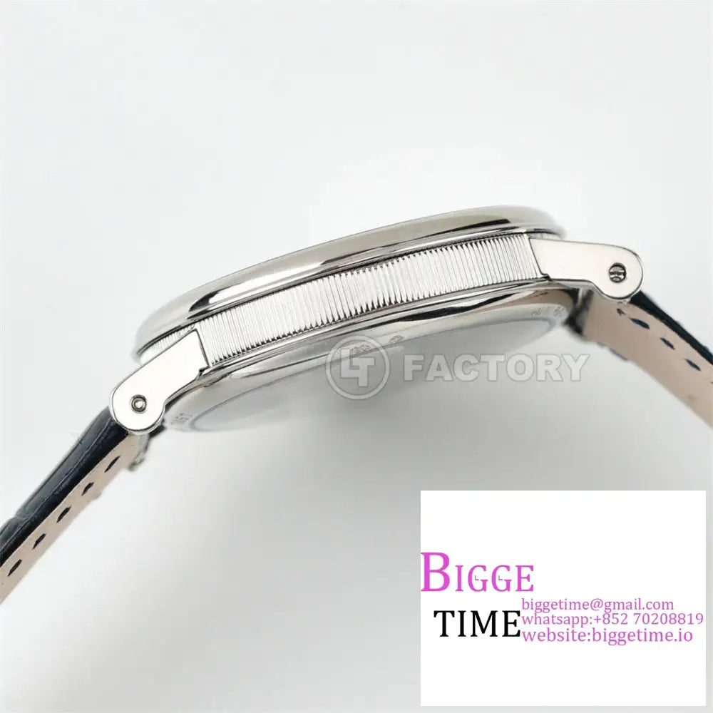 Tradition 40Mm White Dial Black Leather Strap Ltf Manual Breguet