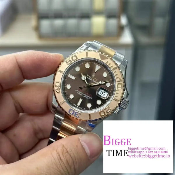 Yacht-Master 40Mm 126621 Rg/Ss Brown Dial Bracelet Vsf Vs3235 Option1 Rolex