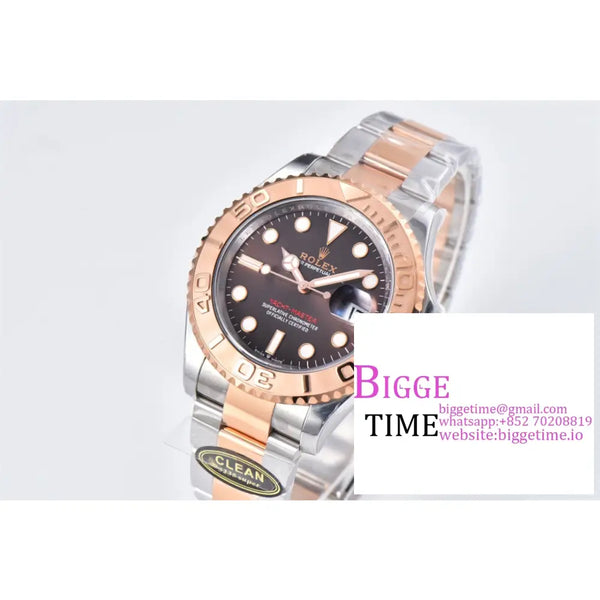 Yacht-Master 40Mm 126621 Rg/Ss Brown Dial Bracelet Clean Factory Cf Vr3235 Option1 Rolex