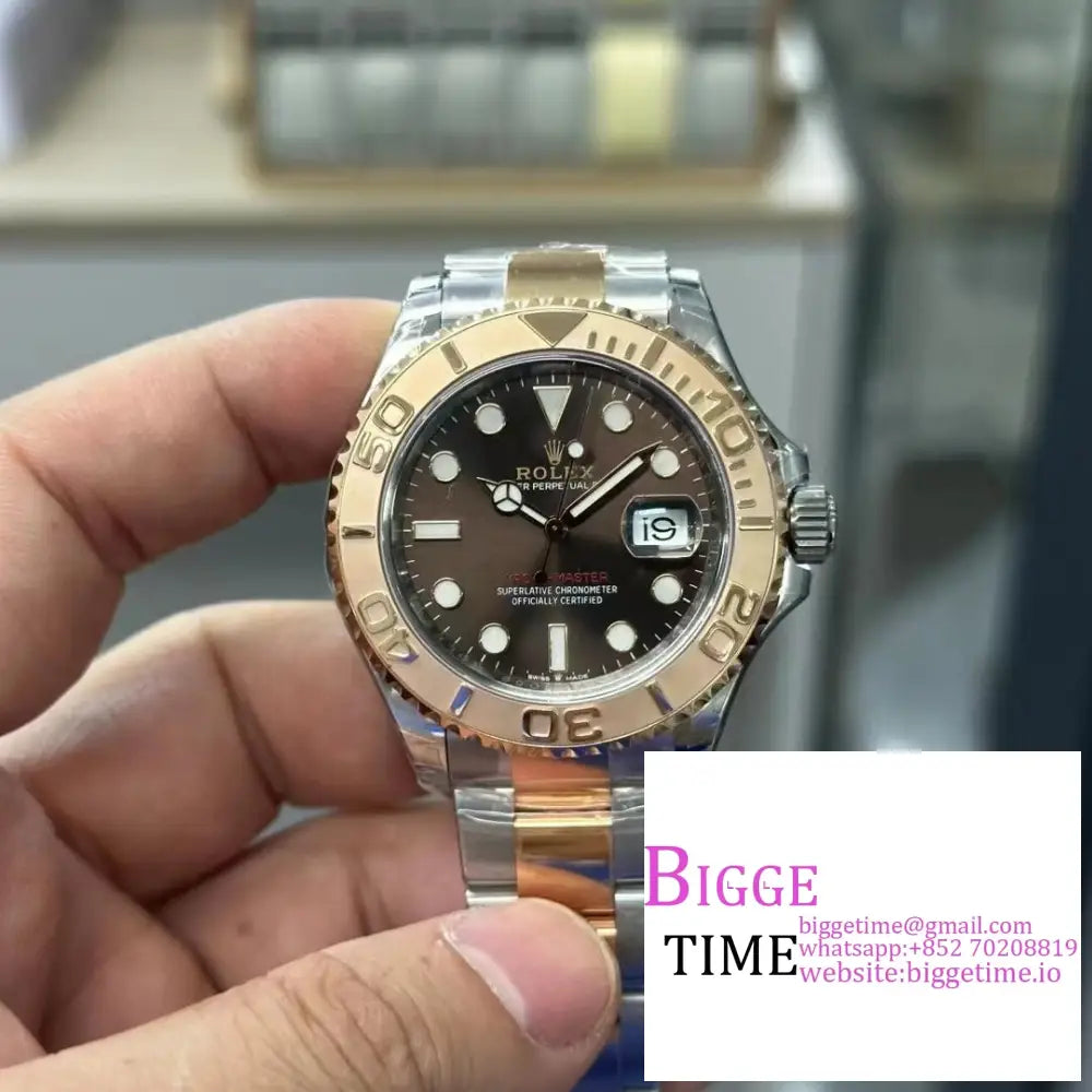 Yacht-Master 40Mm 126621 Rg/Ss Brown Dial Bracelet Vsf Vs3235 Rolex