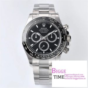 2023 Daytona 126500 Clean 1:1 Best Edition 904L Steel Black Dial on SS Braclet SH4131