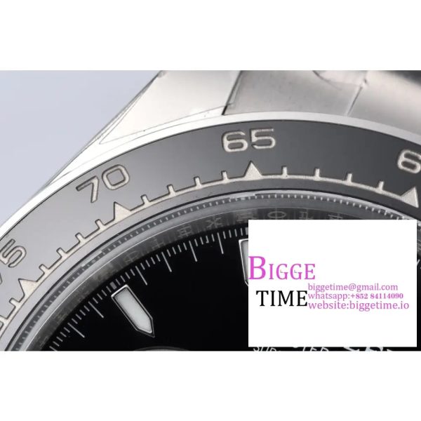 2023 Daytona 126500 Clean 1:1 Best Edition 904L Steel Black Dial on SS Braclet SH4131 - Image 5
