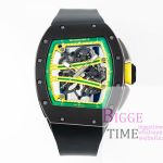 RM061 Black Ceramic ZF 1:1 Best Edition On Black Rubber Strap RMUL2