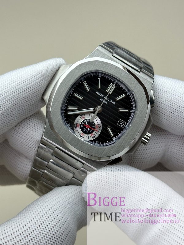 Nautilus 5980 SS 3KF V3  Best Edition black Dial on SS Bracelet