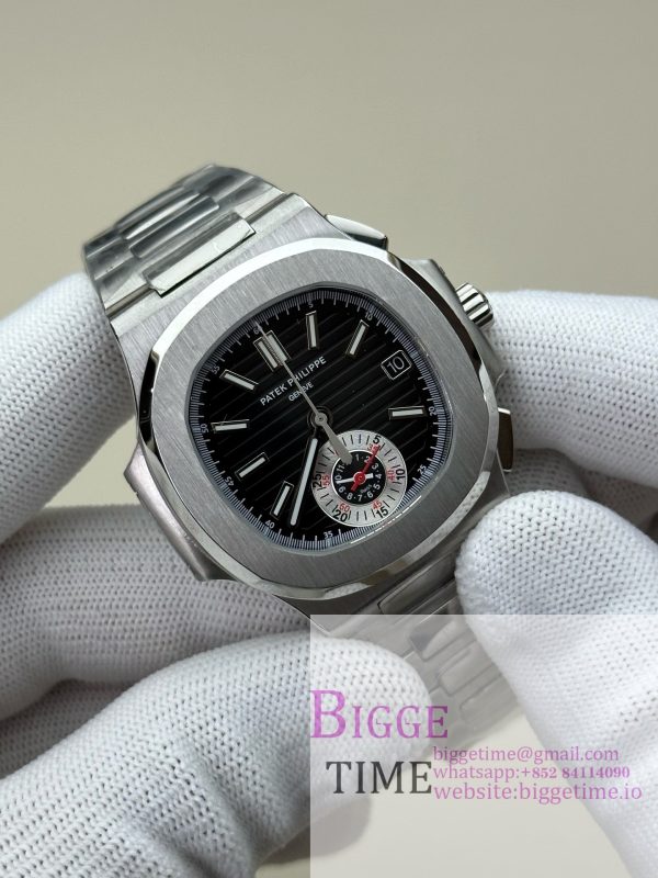 Nautilus 5980 SS 3KF V3  Best Edition black Dial on SS Bracelet - Image 8