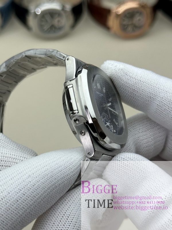 Nautilus 5980 SS 3KF V3  Best Edition Dark blue Dial on SS Strap - Image 5