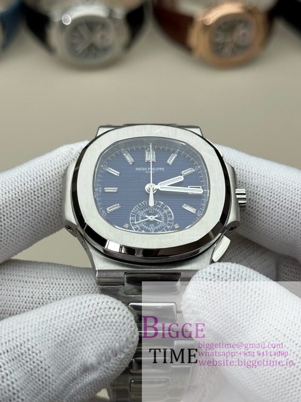 Nautilus 5980 SS 3KF V3  Best Edition Dark blue Dial on SS Strap - Image 7