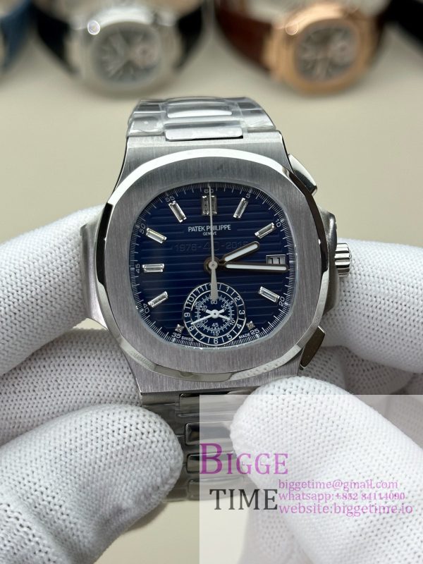 Nautilus 5980 SS 3KF V3  Best Edition Dark blue Dial on SS Strap
