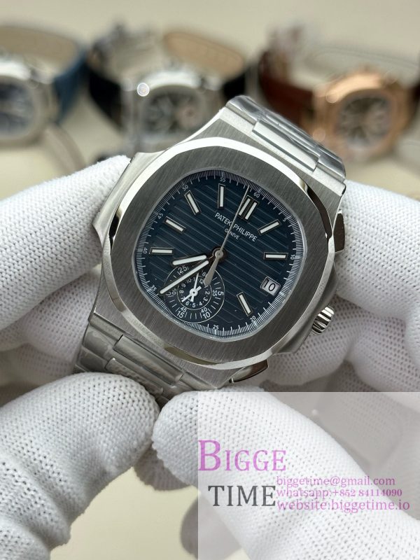 Nautilus 5980 SS 3KF V3  Best Edition blue Dial on SS Strap - Image 8