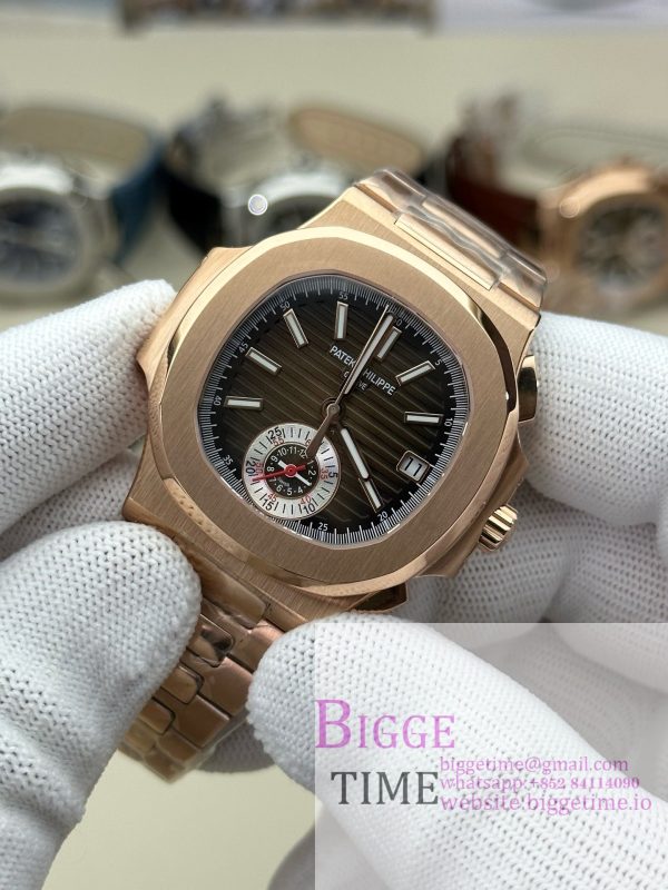 Nautilus 5980 SS 3KF V3  Best Edition brown Dial on SS Strap - Image 8
