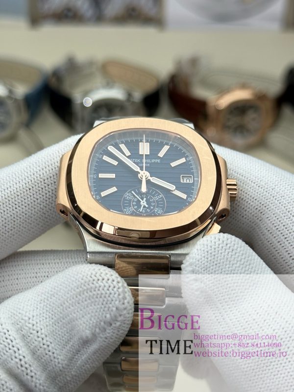 Nautilus 5980 SS 3KF V3  Best Edition blue Dial on SS Strap - Image 7