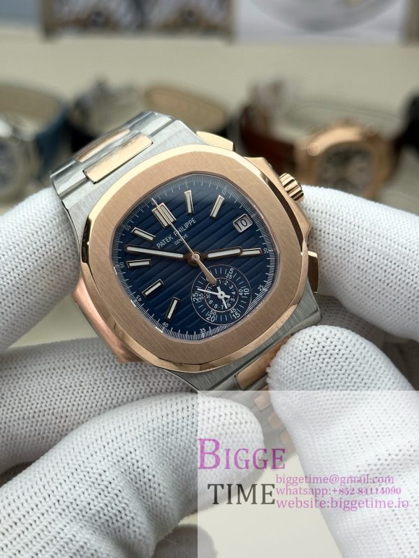 Nautilus 5980 SS 3KF V3  Best Edition blue Dial on SS Strap - Image 9
