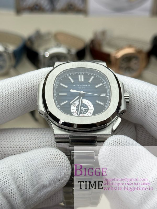 Nautilus 5980 SS 3KF V3  Best Edition blue Dial on SS Strap - Image 7