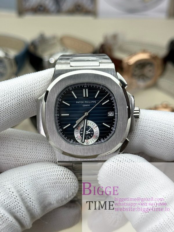 Nautilus 5980 SS 3KF V3  Best Edition blue Dial on SS Strap