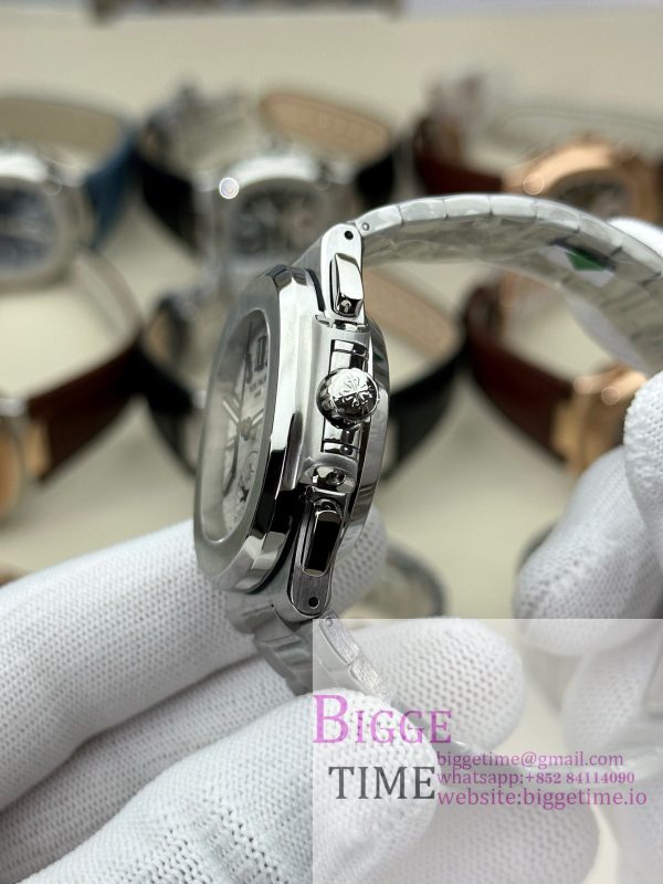 Nautilus 5980 SS 3KF V3  Best Edition white Dial on SS Strap - Image 6