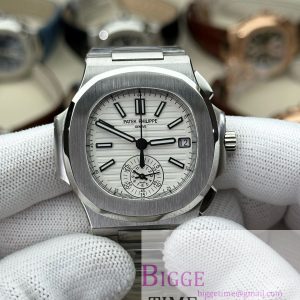 Nautilus 5980 SS 3KF V3  Best Edition white Dial on SS Strap
