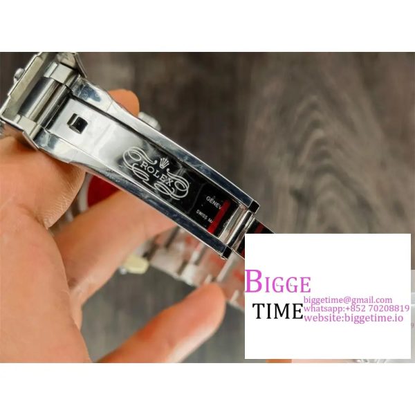 AirKing 126900 40mm SS JVSF 1:1 Best Edition 904L Steel Smooth Bezel Black Dial on SS Oyster Bracelet A3230 - Image 8