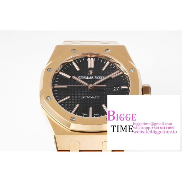 AP Royal Oak 41mm 15400 RG Black Dial RG Bracelet APSF A3120 - Image 4