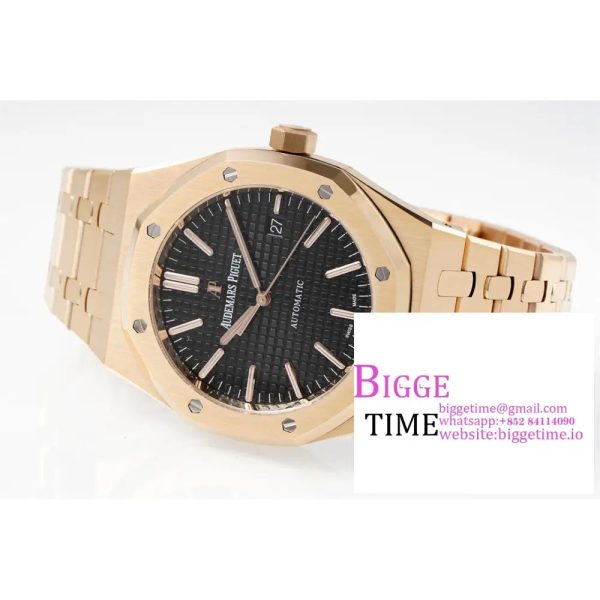 AP Royal Oak 41mm 15400 RG Black Dial RG Bracelet APSF A3120 - Image 5