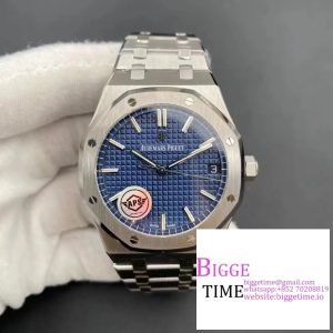 AP Royal Oak 41mm 15500 Blue Dial SS Bracelet APSF A4302