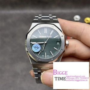 AP Royal Oak 41mm 15500 Green Dial SS Bracelet APSF A4302