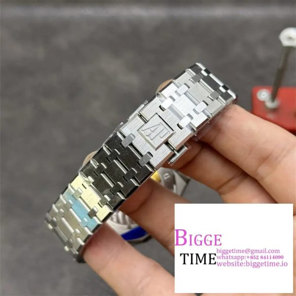 AP Royal Oak 41mm 15500 Green Dial SS Bracelet APSF A4302 - Image 5