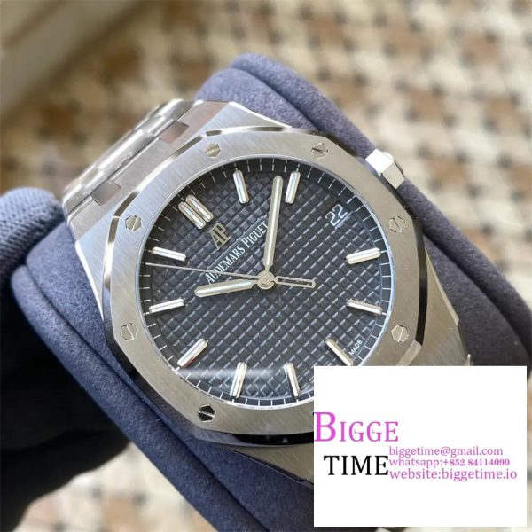 AP Royal Oak 41mm 15500 Grey Dial SS Bracelet APSF A4302 - Image 4