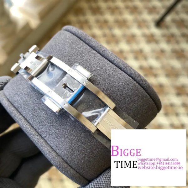 AP Royal Oak 41mm 15500 Grey Dial SS Bracelet APSF A4302 - Image 8