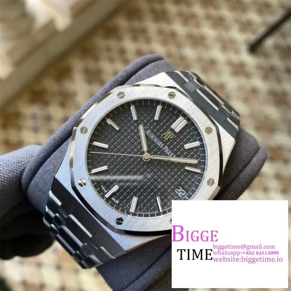 AP Royal Oak 41mm 15500 Grey Dial SS Bracelet APSF A4302 - Image 3