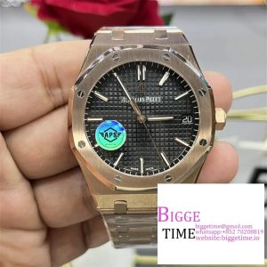 AP Royal Oak 41mm 15500 RG Black Dial RG Bracelet APSF A4302