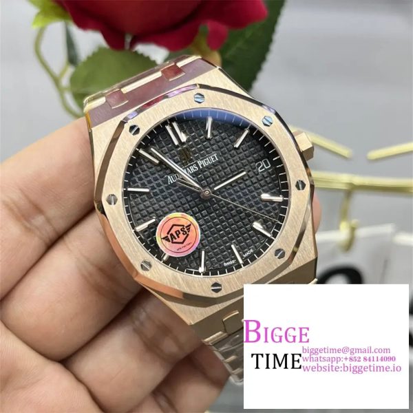AP Royal Oak 41mm 15500 RG Black Dial RG Bracelet APSF A4302 - Image 3